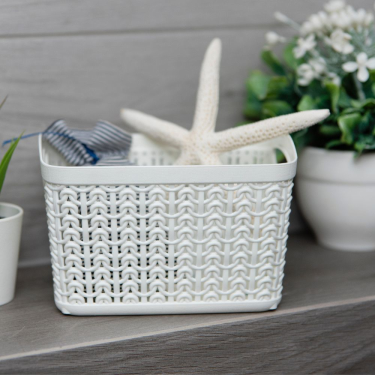 Koszyk prostokątny L 6,6L Willow biały